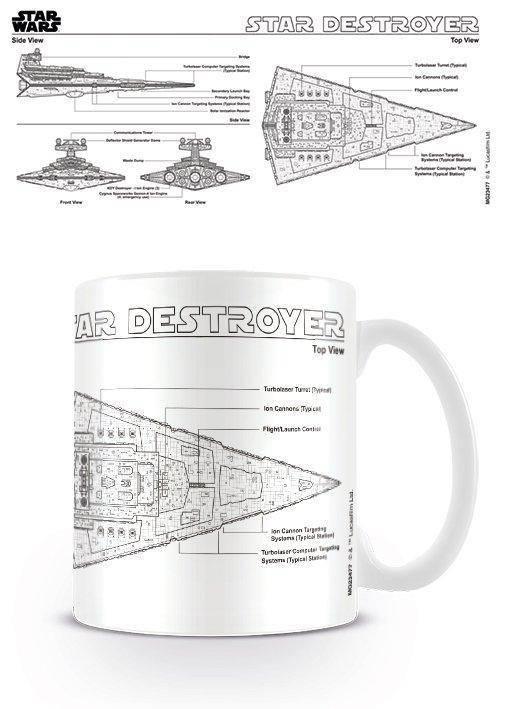 Tazza Star Wars. Star Destroyer Sketch