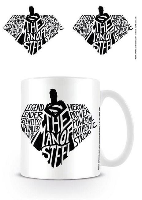 Tazza Superman. Man of Steel Typography - 2