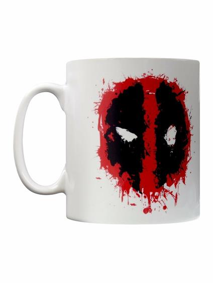 Tazza Deadpool. Splatter Logo