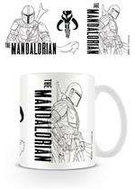 Tazza Star Wars. The Mandalorian. Line Art -Mug-