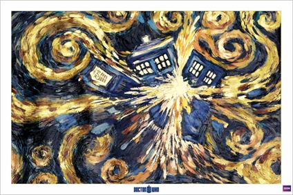 Poster Doctor Who. Exploding Tardis