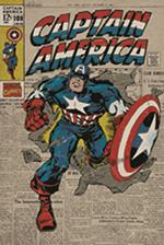Poster Captain America. Retro