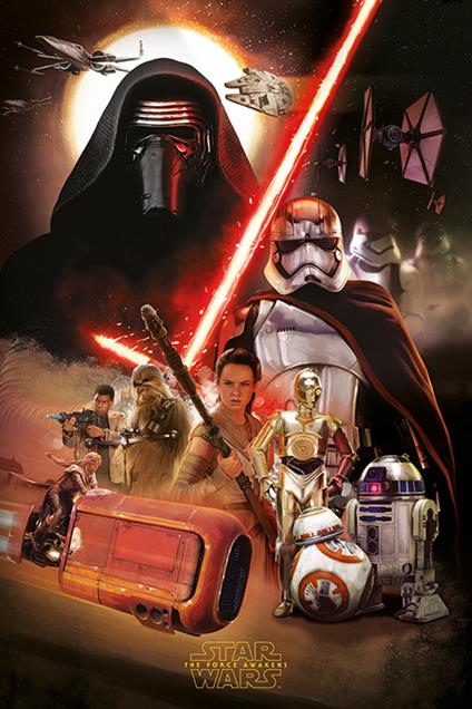 Poster Star Wars Episode Vii. Montage