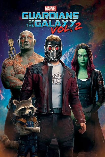 Poster Maxi Guardians Of The Galaxy Vol. 2. Characters In Space