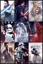 Poster Maxi 61X91,5 Cm Star Wars The Last Jedi. Characters