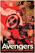 Poster 61X91,5 Cm Marvel. Avengers. Golden Age Hero Propaganda