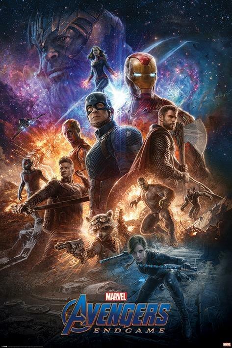 Poster 61X91,5 Cm Marvel: Avengers Endgame From The Ashes