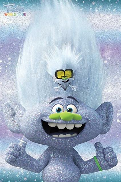 Guy Diamond And Tiny Trolls World Tour Maxi Poster