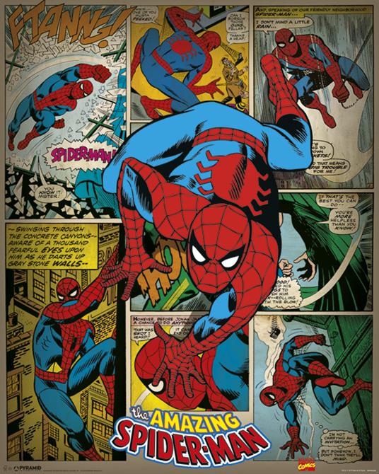 Poster Marvel Comics. Spider-Man Retro