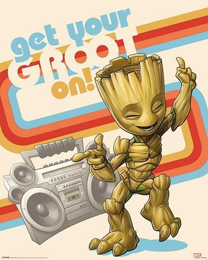 Poster 40X50 Cm Guardians Of The Galaxy: Get Your Groot On