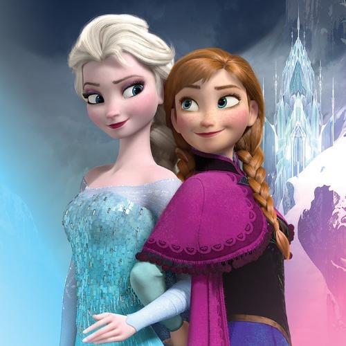 Stampa Su Tela Frozen Elsa & Anna 30X30