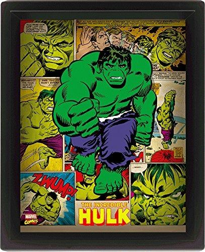 Poster lenticolare 3D Marvel Retro. Hulk