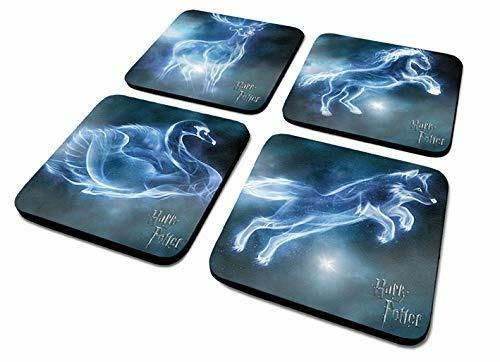 Set 4 Sottobicchieri Harry Potter. Patronus Coaster Set