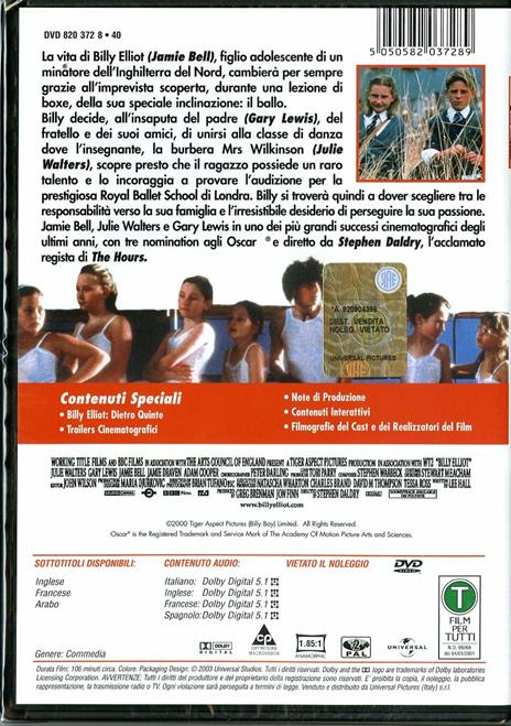 Billy Elliot di Stephen Daldry - DVD - 2