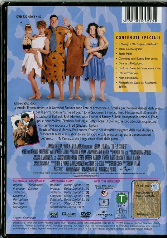 The Flintstones - DVD - Film di Brian Levant Commedia | IBS