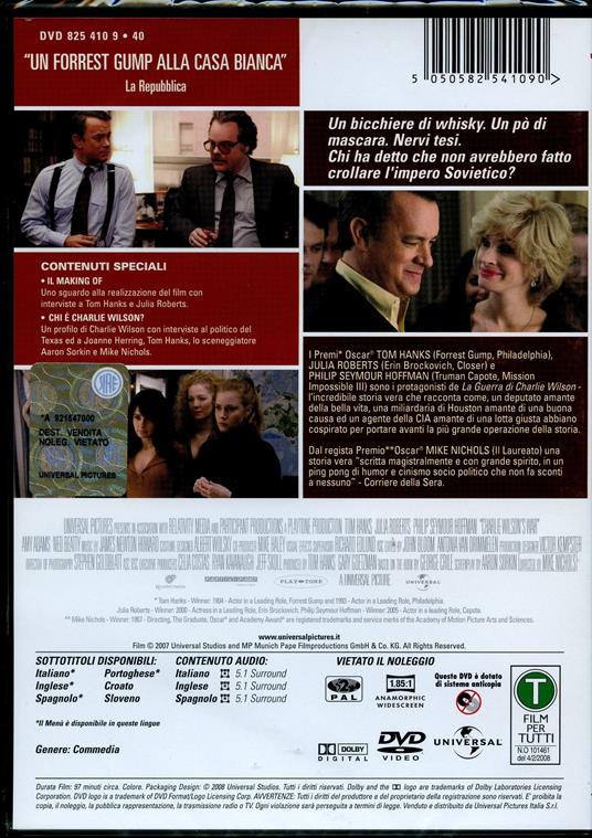 La guerra di Charlie Wilson (DVD) di Mike Nichols - DVD - 2