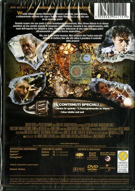 Wanted. Scegli il tuo destino (1 DVD) di Timur Bekmambetov - DVD - 2