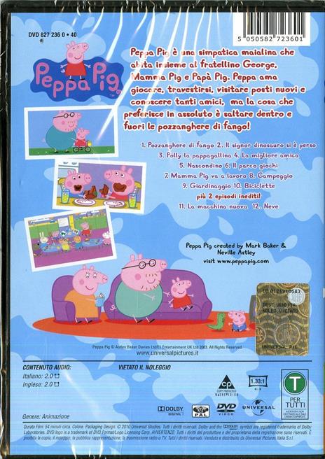 Peppa Pig. Pozzanghere di fango e altre storie - DVD - Film di Neville  Astley , Mark Baker Animazione | IBS