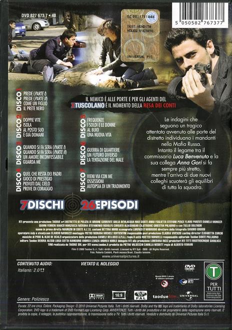 Distretto di polizia. Stagione 9 (7 DVD) di Lucio Gaudino,Renato De Maria - DVD - 2