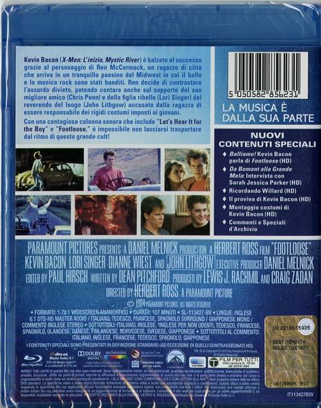 Footloose di Herbert Ross - Blu-ray - 2