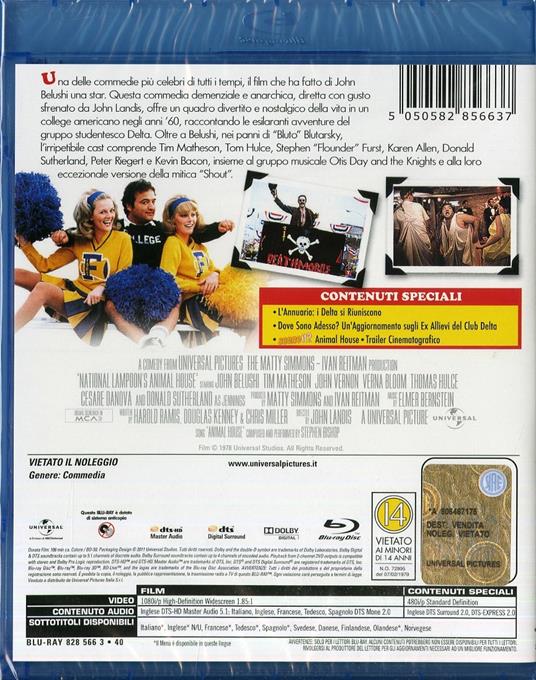 Animal House di John Landis - Blu-ray - 2