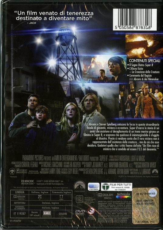 Super 8 - DVD - Film di J. J. Abrams Fantastico | IBS