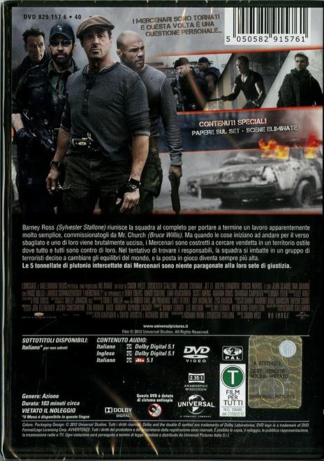 I mercenari 2. The Expendables - Blu-ray - Film di Simon West Avventura