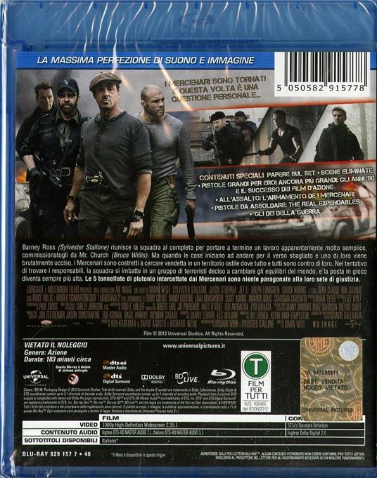 I mercenari. The Expendables - DVD - Film di Sylvester Stallone Avventura