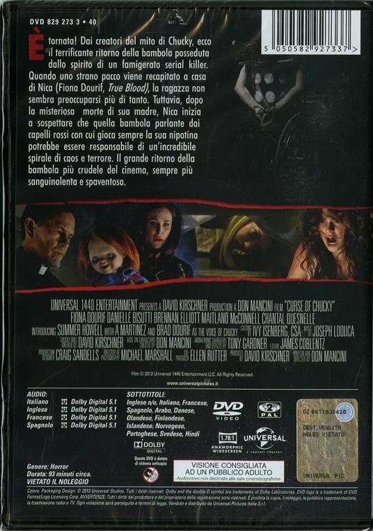 La maledizione di Chucky (DVD) di Don Mancini - DVD - 2