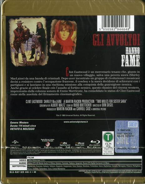 Gli avvoltoi hanno fame di Don Siegel - Blu-ray - 2