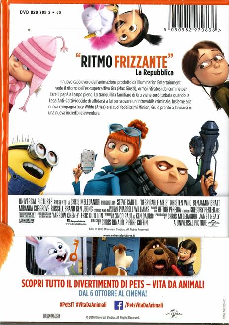 Cattivissimo Me 2 di Chris Renaud,Pierre Coffin - DVD - 2