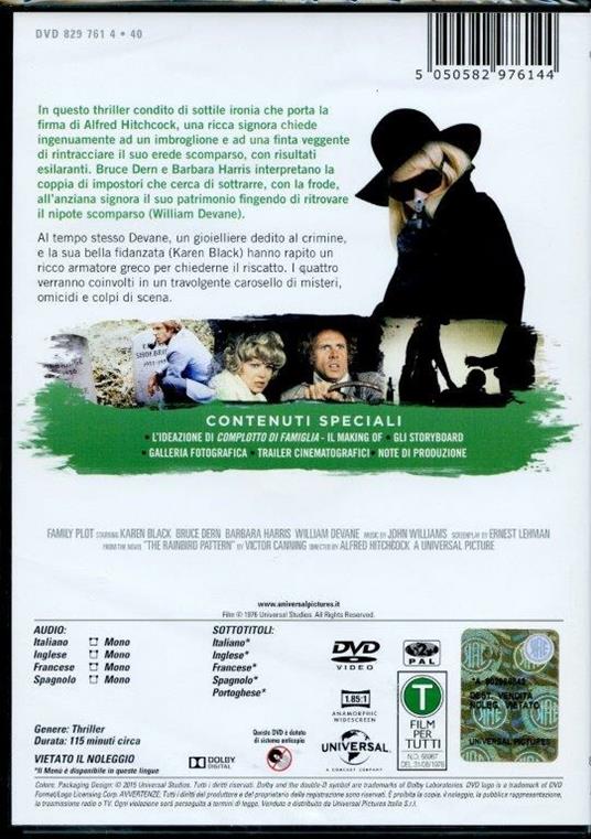 Complotto di famiglia di Alfred Hitchcock - DVD - 2