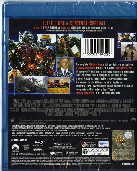 Transformers 4. L'era dell'estinzione (2 Blu-ray) di Michael Bay - Blu-ray - 2