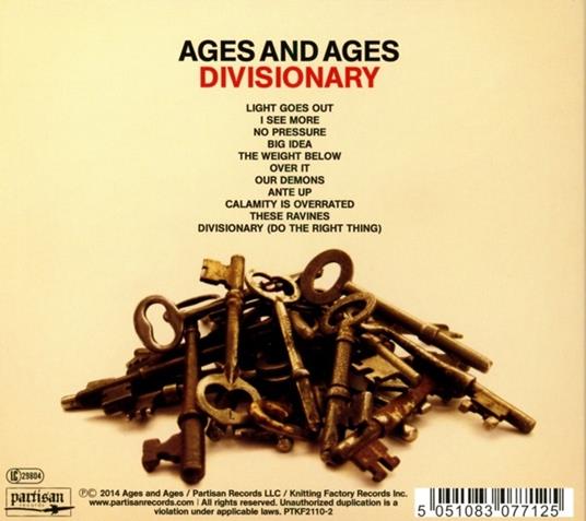 Divisionary - CD Audio di Ages and Ages - 2