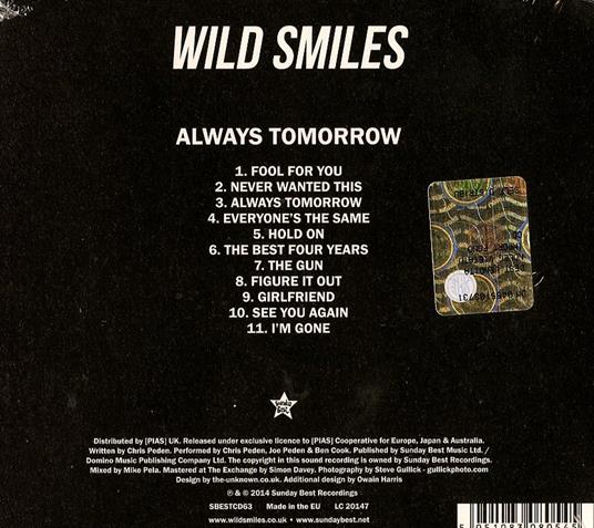 Always Tomorrow - CD Audio di Wild Smiles - 2