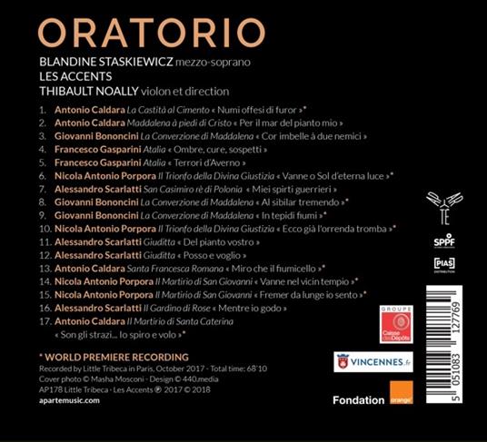 Oratorio - CD Audio di Domenico Scarlatti,Thibault Noally - 2