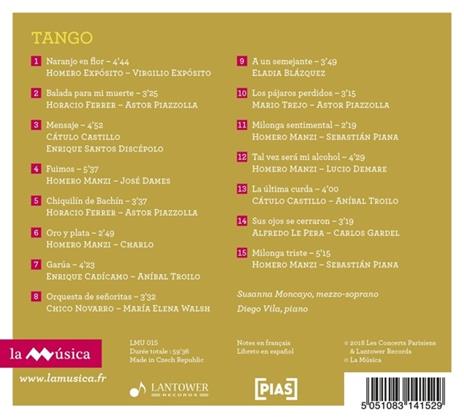 Tango - CD Audio di Susanna-Diego Vila Moncayo - 2