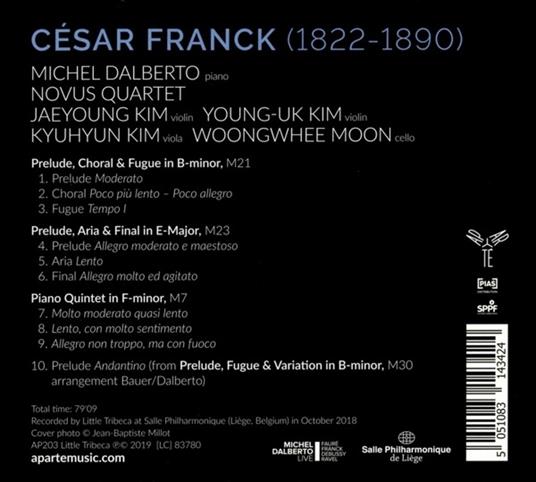 Musica per pianoforte - Quintetto con pianoforte - CD Audio di César Franck,Michel Dalberto - 2