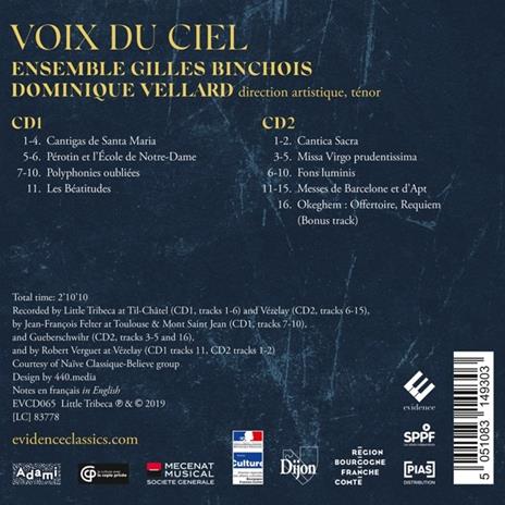 Voix Du Ciel - CD Audio di Ensemble Gilles Binchois - 2