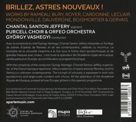 Brillez Astres Nouveaux! - CD Audio di Orfeo Orchestra