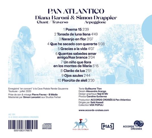 Pan Atlantico - CD Audio di Diana & Simon Drappier Baroni - 2