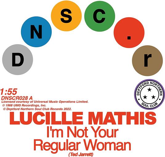 I'm Not Your Regular Women / That's Not Love - Vinile 7'' di Lucille Mathis