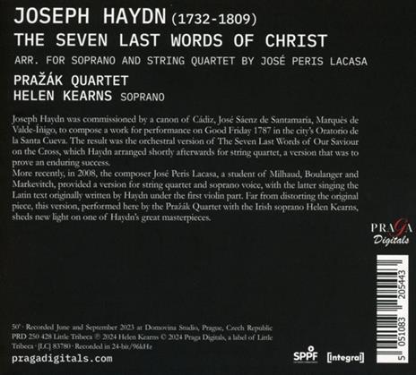 The Seven Last Words Of Christ - CD Audio di Franz Joseph Haydn - 2