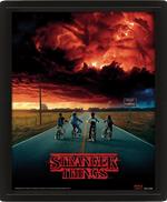 3D Lenticular Poster In Cornice 23,5 x 28,5cm Stranger Things. Mind Flayer