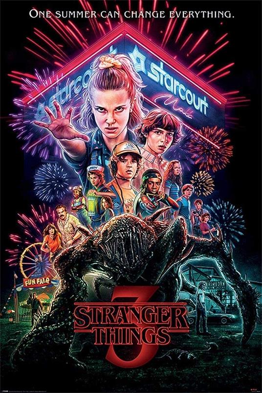 Quadro 3D Stranger Things Summer 85 - Pyramid International - Idee regalo |  IBS