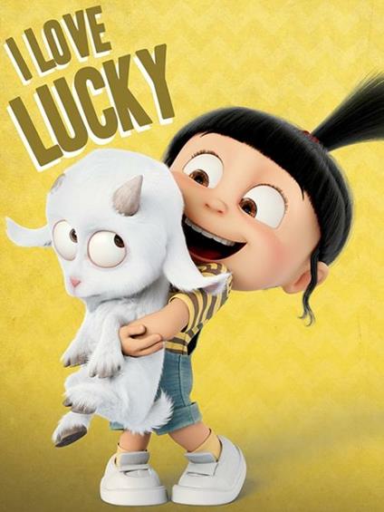 Stampa Su Tela Despicable Me 3 I Love Lucky 60X80