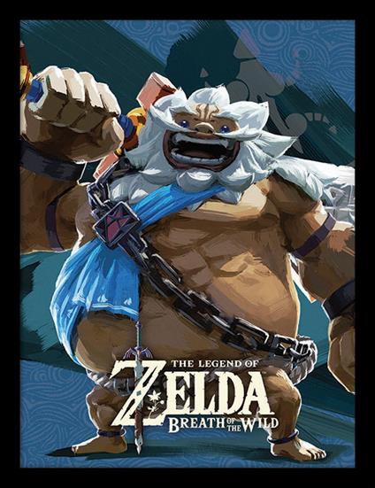 Stampa In Cornice 30X40 Cm Legend Of Zelda: Breath Of The Wild. Divine Beast Vah Rudani