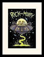 Stampa In Cornice Rick & Morty Ufo