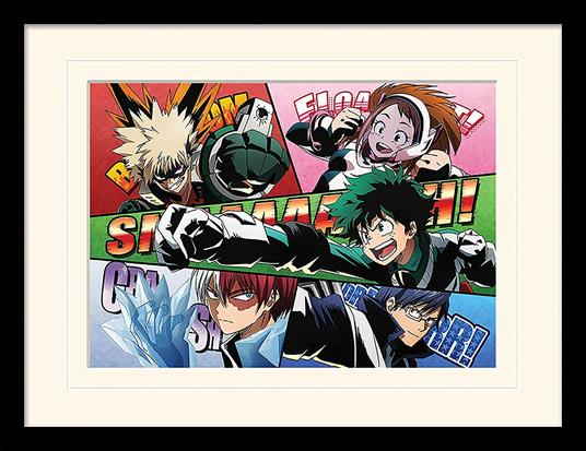 Stampa In Cornice My Hero Academia Comic Action