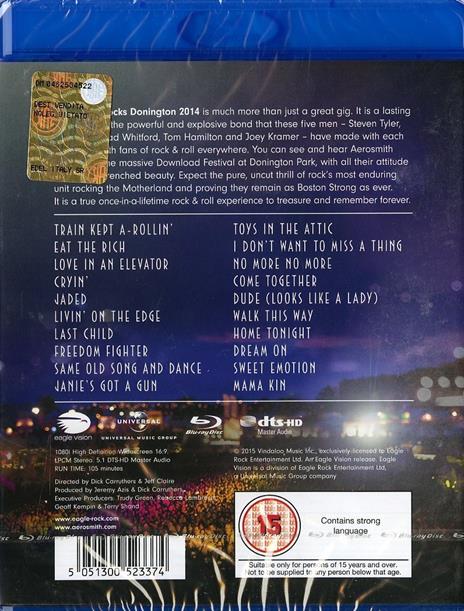 Aerosmith. Rocks Donington 2014 (Blu-ray) - Blu-ray di Aerosmith - 2